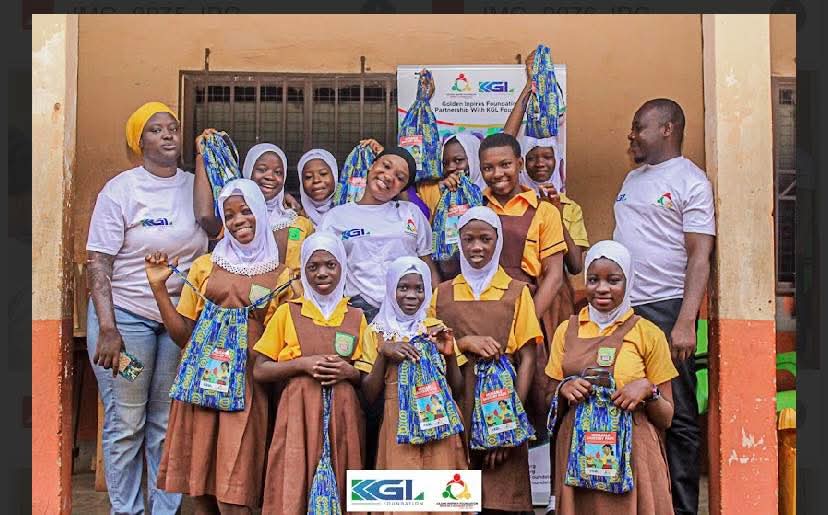 Golden Inspires Foundation Kickstart 2nd Quarter of Menstrual Health and Female Leadership Project