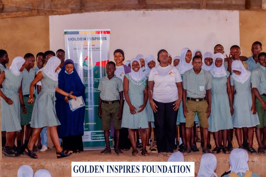 GOLDEN INSPIRES FOUNDATION & SWIDA GHANA COMMEMORATE 16 DAYS OF ACTIVISM WITH HIGH SCHOOL OUTREACH IN TOLON AND YENDI